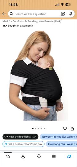 Boba black baby wrap