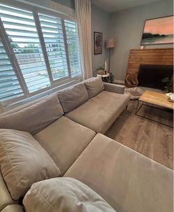WEST ELM ANDES SECTIONAL DELIVERY AVAILABLE