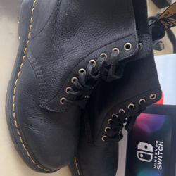 Black Barely Used Size 8 Real Leather Doc Martens