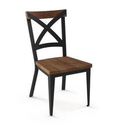 Rustic Cross Back Dining Chair - ONLY 1 AVAILABLE