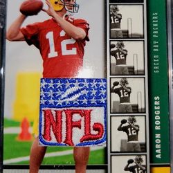 Aaron Rodgers Rookie NFL Shield Card!