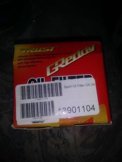 Greddy oil filter for Honda (b16a) Mazda (13b) Nissan sr20 & vq35