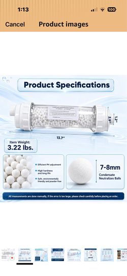 Brand New Acidic Condensate Neutralizer Kit for Rinnai High-Efficiency Boilers & Tankless Heaters