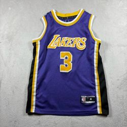 Los Angeles Lakers #3 Anthony Davis Jersey Youth Medium Purple #3B