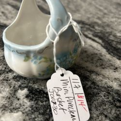 On Sale! Mini Porcelain Basket