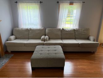 Couch , love seat , and ottoman