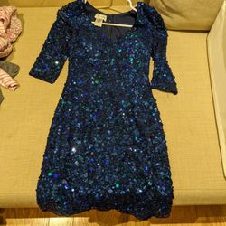 Sean Collection Navy Sequin Dress