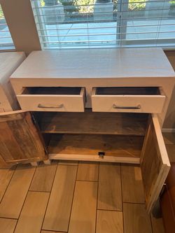 Real wood night stand