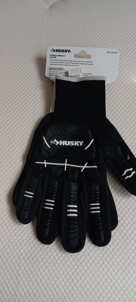 Brand New Husky Work Gloves With Tags.