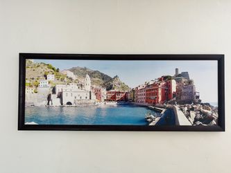 Framed Panoramic Vernazza, Cinque Terre, Italy Photo Print