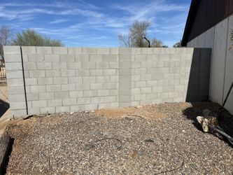 Block Wall Retaining Wall And Stucco 
