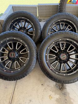 Wicked Rims with Advanta AT Tires – Set of 4