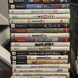 Games- Wii, PlayStation2, XB360