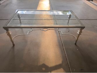 Glass coffee table
