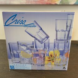 Brand New Crisa Boston cups set of 18