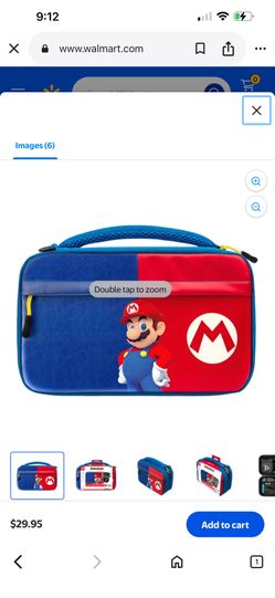 PDP Gaming Commuter Case with Carrying Handle and Removeable Shoulder Strap: Power Pose Mario, Nintendo Switch