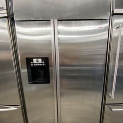 GE Profile Side by Side Built in 48” Refrigerator Counter Depth
