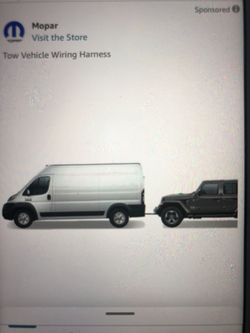 Factory Mopar Tow Harness For 2017-2019 Jeep wrangler JL 