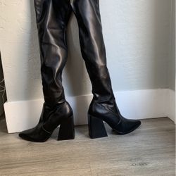 Steve Madden - Tanzee Black Knee High Boots- 7.5 
