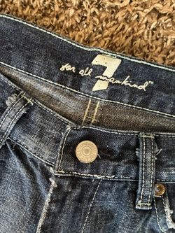 7 For All Mankind  Distressed Jeans Crystal Sz 29 NM Medium Dark Women’s