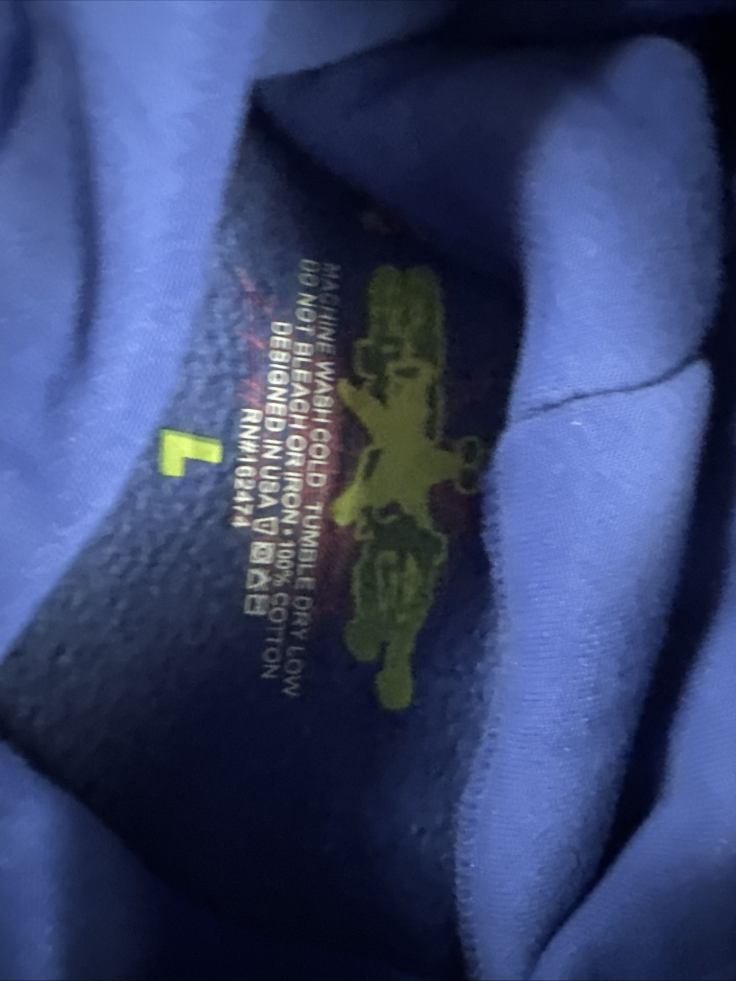 Large Dark Blue Sp5der Hoodie