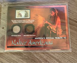 Native American coinage/stamp tribute