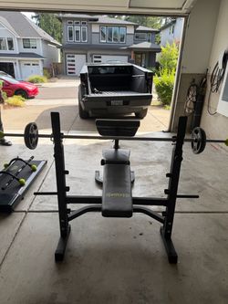Benchpress set with Dumbbells