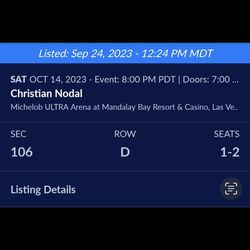Christian Nodal Concert Tickets 