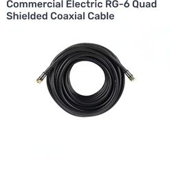 RG-6 Quad Shielded Coaxial Cable