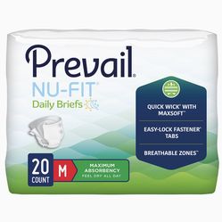 Prevail diaper briefs size M 20pack