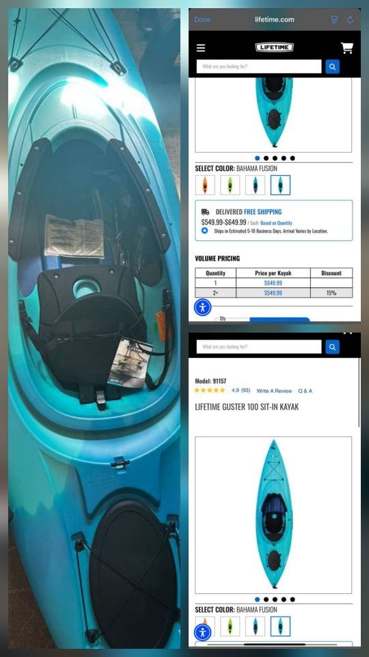 Kayak Never Been Used