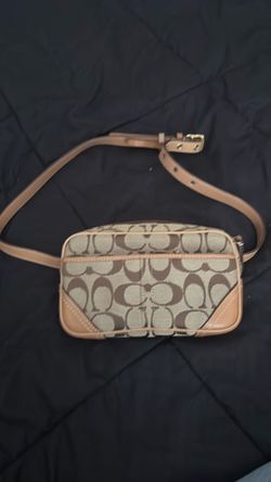 Vintage Coach Signature Canvas Belt Bag