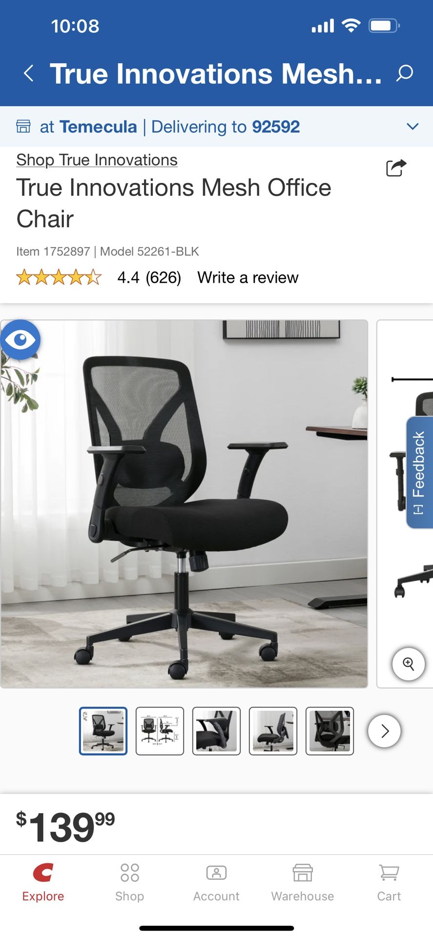 True Innovations Mesh Office Chair