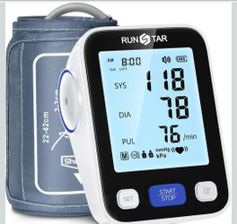 Upper Arm Blood Pressure Monitor with Wide Range Cuff