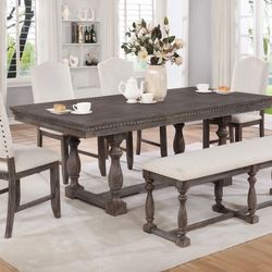 Regent Grayish Brown Dining Set /Dining table and Chairs 