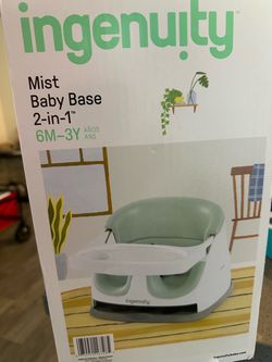 Ingenuity Mist Baby Base 2-in-1 Booster Seat