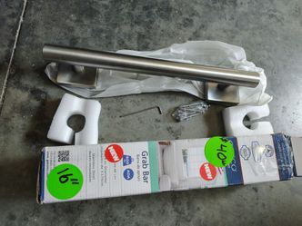 Grab bar 16" safety bar brush nickel