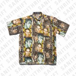 David Beckham “A Legend in the Making” All-Over Print Button-Up Shirt