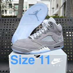 Jordan 5 Wolf Grey size 11 Brand New SNKRS Travis Union