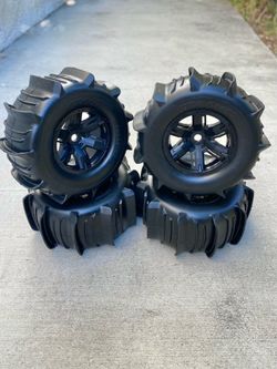 NEW Traxxas X-Maxx XRT 1/5 Scale Rc Paddle Tires Wheels