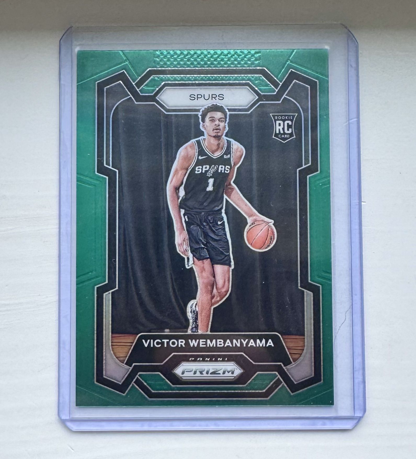 2023-24 Panini Prizm Victor Wembanyama #136 Spurs RC Rookie Green