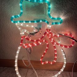 Vintage 20”Snowman Rope Light