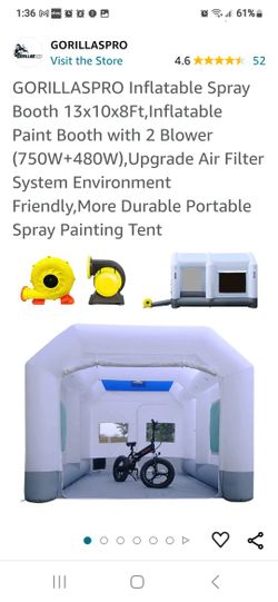 Gorilla Inflatable Paint Booth NEW!