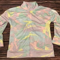 Adidas Girls Pastel Camo Jacket Size 6 