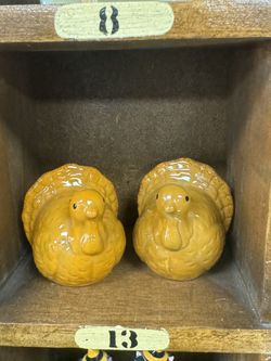 Turkey Salt And Pepper Shakers Thanksgiving
