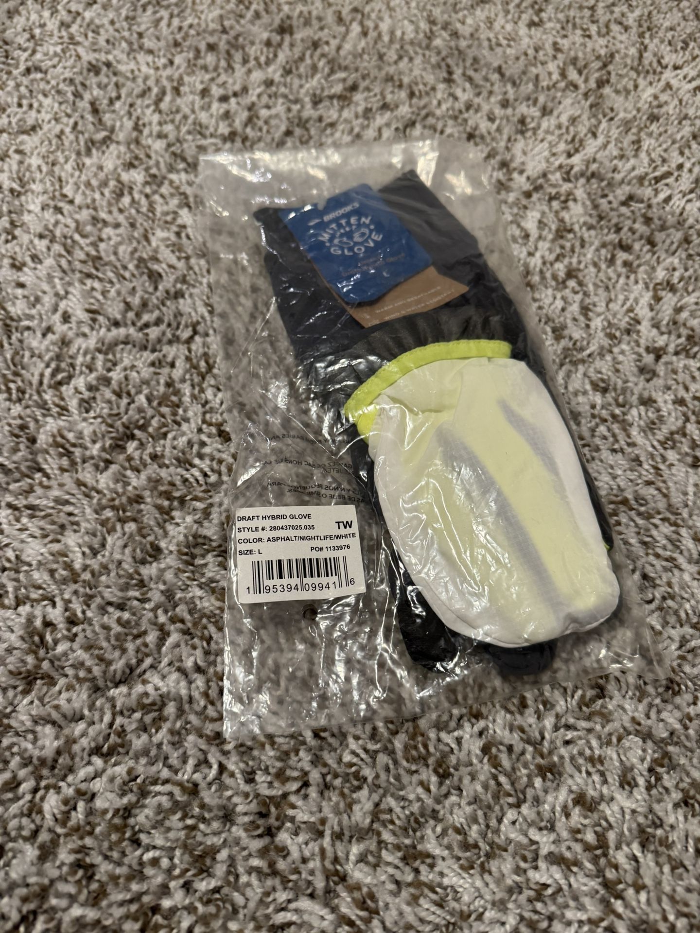 DRAFT HYBRID GLOVE / BROOKS RUNNING / SIZE L