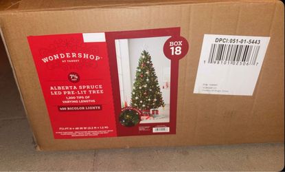 🎄 7.5ft Alberta Spruce Pre-Lit Christmas Tree  - $50 🎄