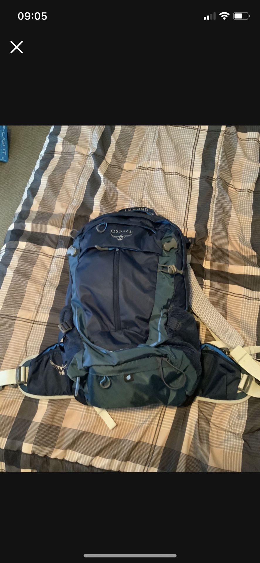 Osprey Stratos 24 Hiking Bag Bacpack Like New Can Include Water