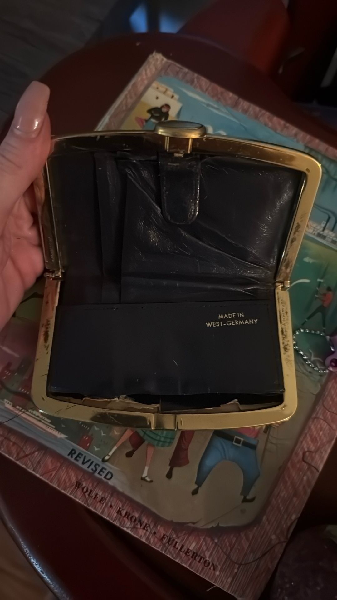 1950S To 60S Old Wallet Made In Germany
