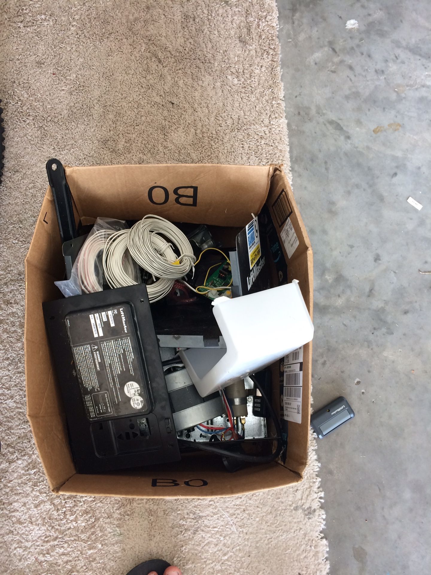 Garage door parts. Rail and chain included